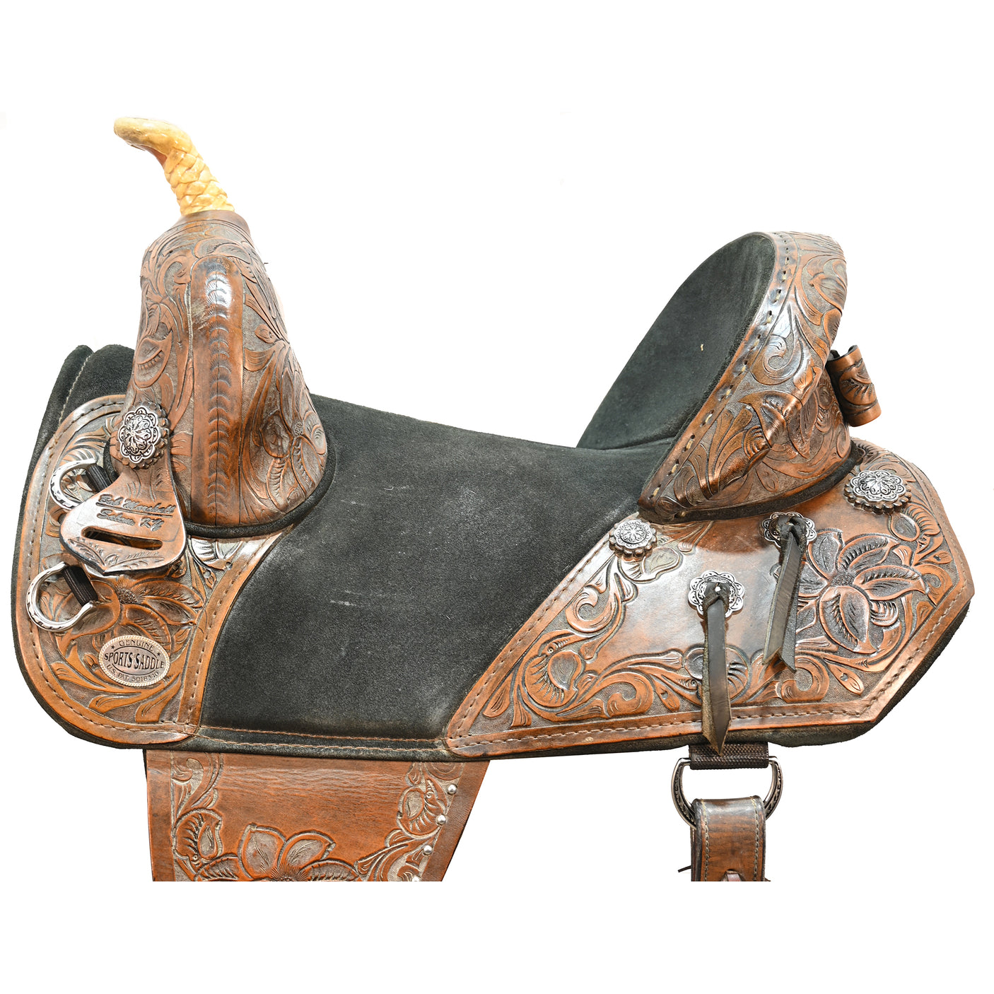 SOLD! Used 14" Bob Marshal Treeless Barrel Racing Saddle