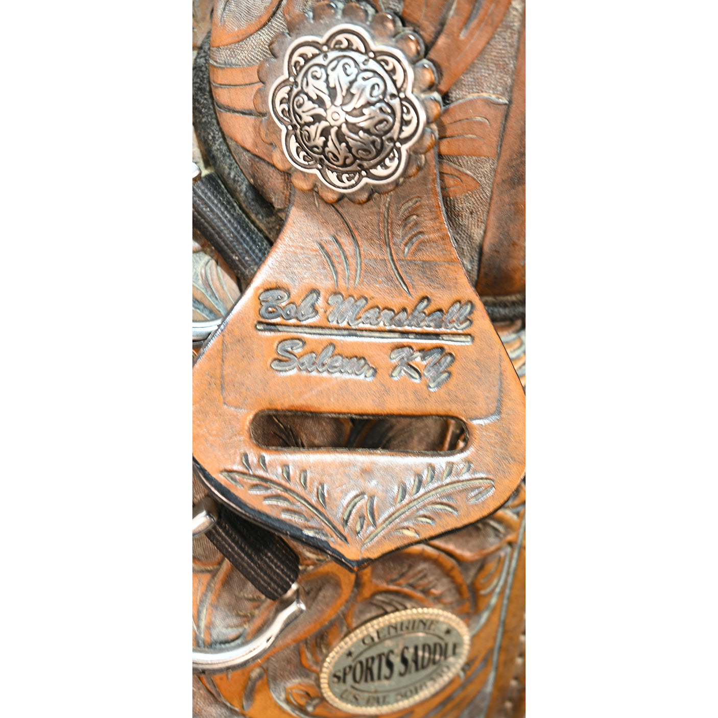 SOLD! Used 14" Bob Marshal Treeless Barrel Racing Saddle
