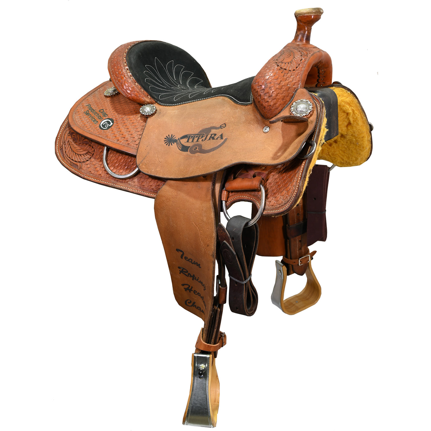 Used 14" Cowboy Classic Trophy Team Roping Saddle