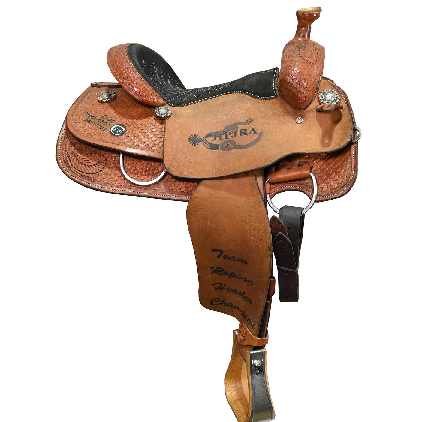 Used 14" Cowboy Classic Trophy Team Roping Saddle