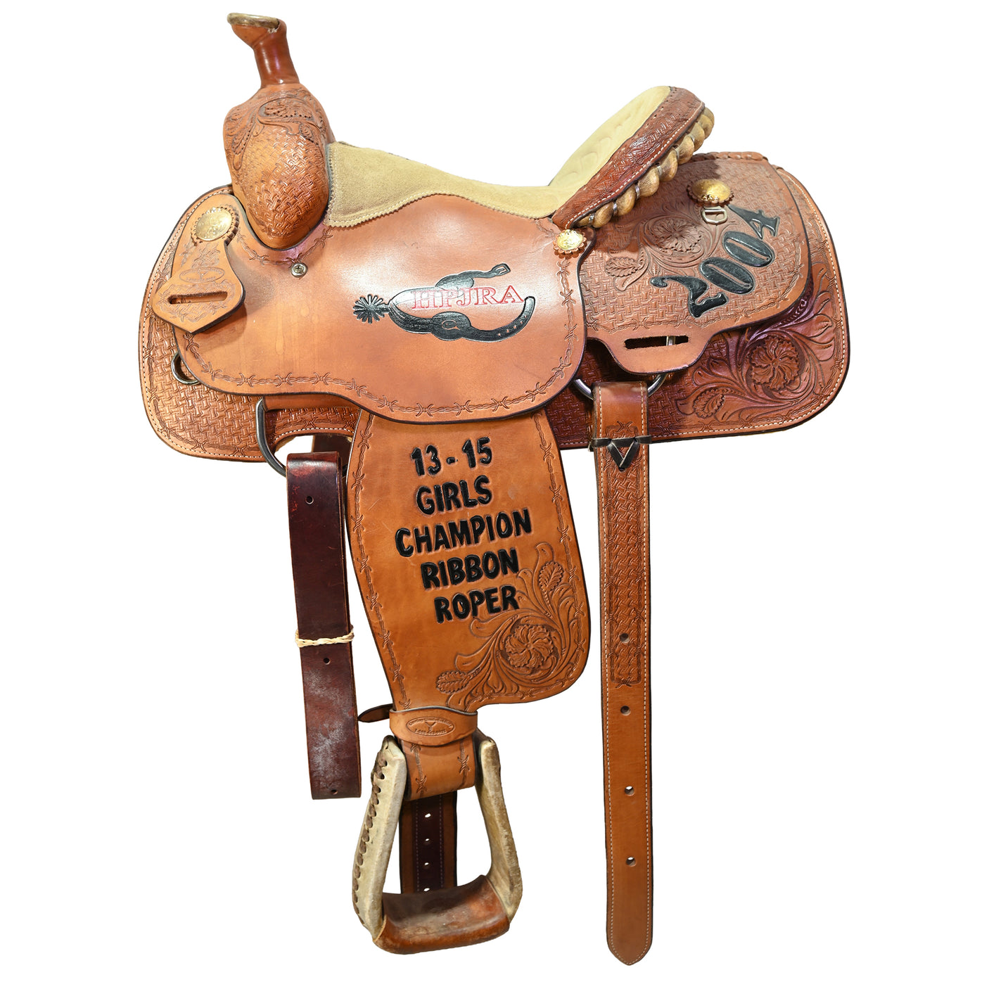Used 14" Cowboy Classic Trophy Team Roping Saddle