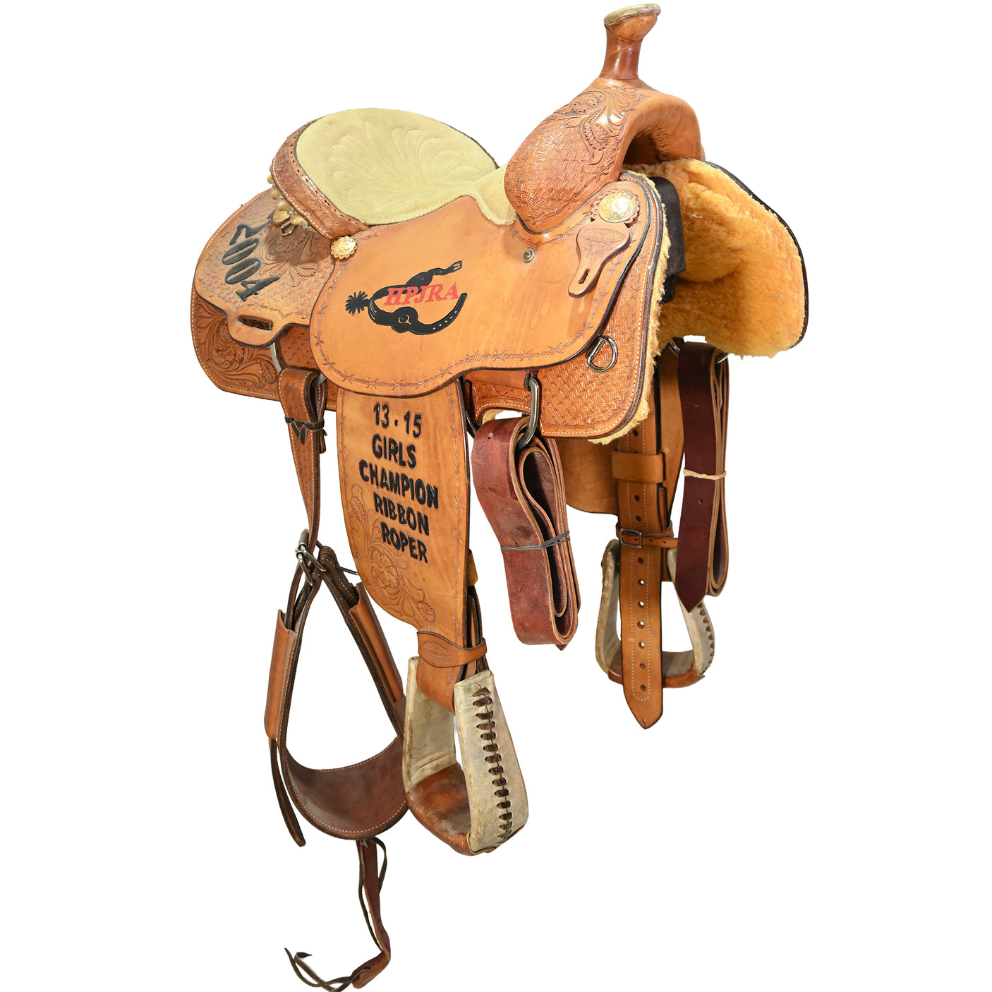 Used 14" Cowboy Classic Trophy Team Roping Saddle