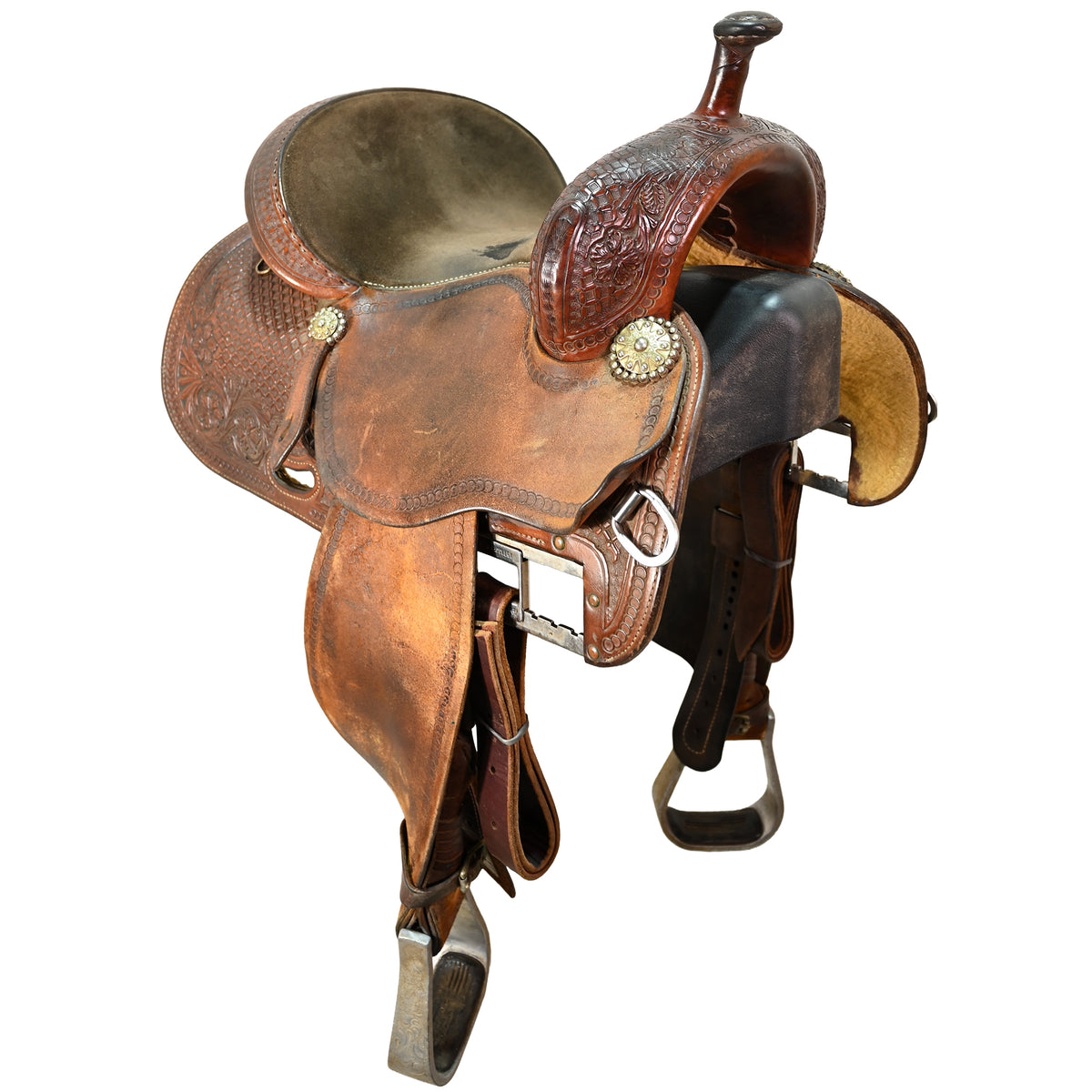 Used 14" Martin Crown C Barrel Racing Saddle