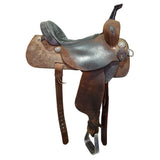Used 14" Double J Pro Barrel Racing Saddle
