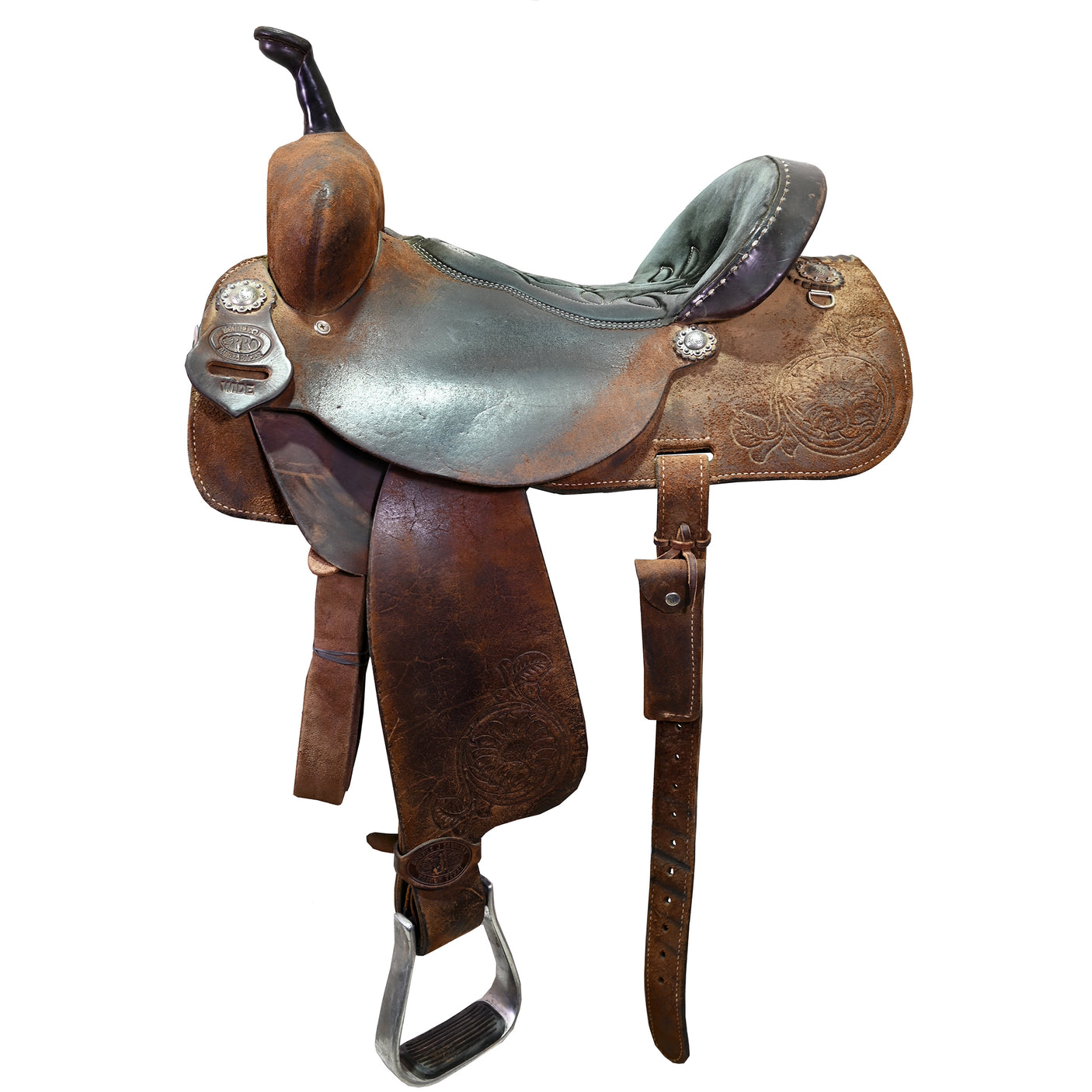 Used 14" Double J Pro Barrel Racing Saddle