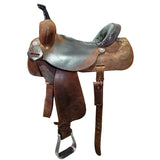 Used 14" Double J Pro Barrel Racing Saddle