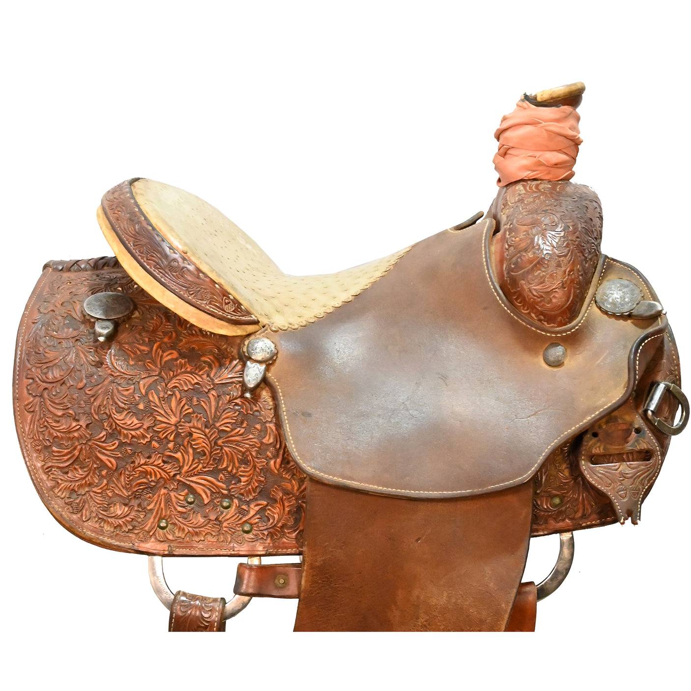 Used 14" Jim Taylor Team Roping Saddle