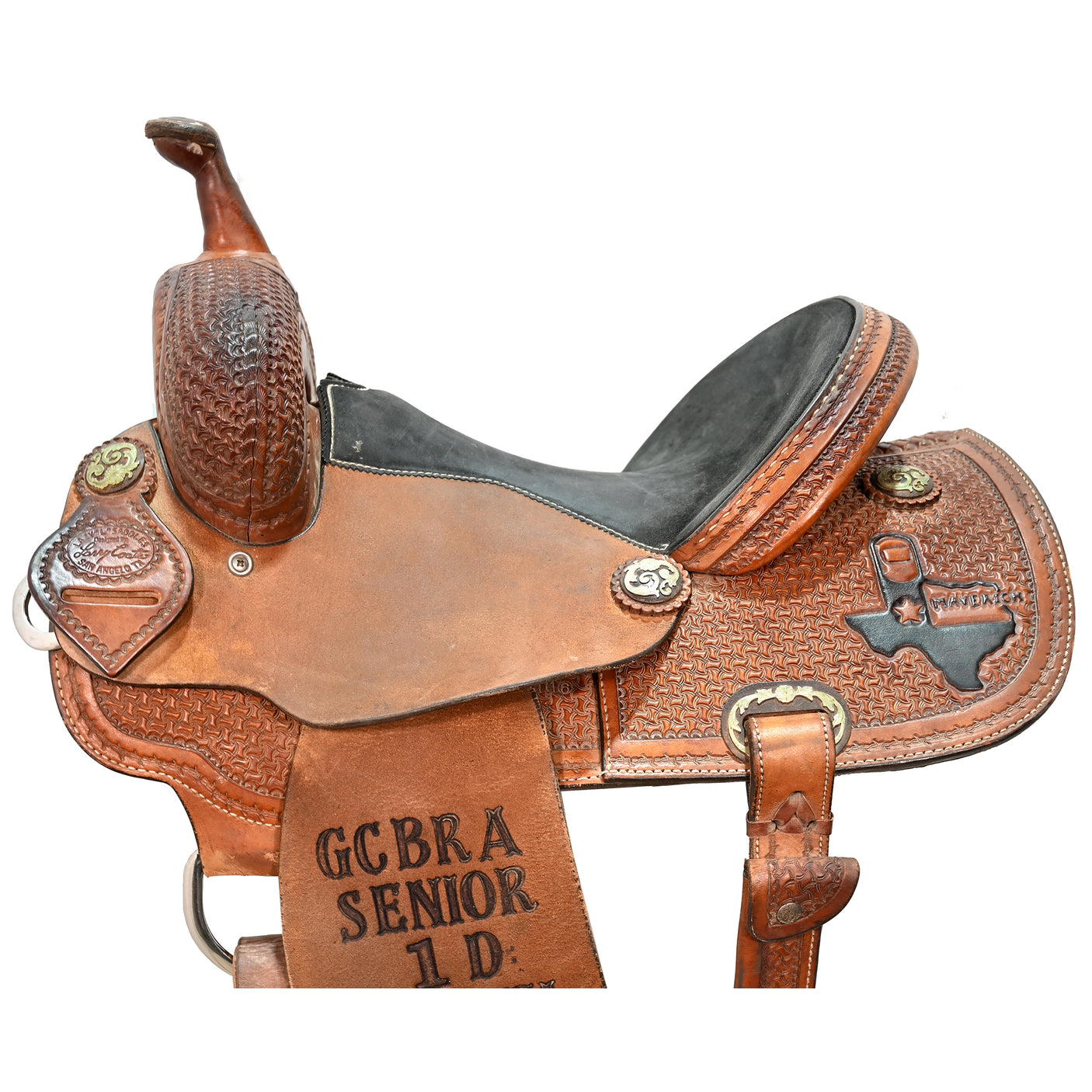 SOLD! Used 14" Lazy L by Coats Trophy Barrel Saddle