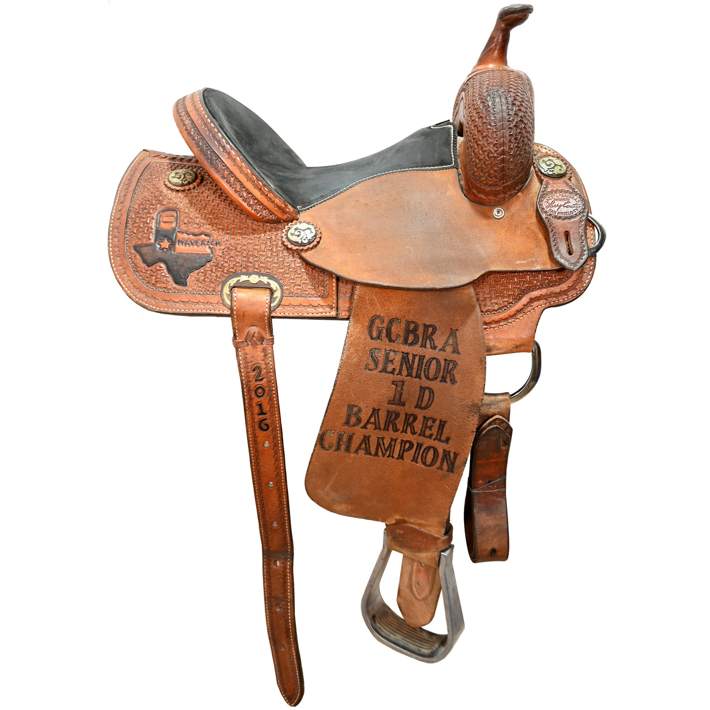 SOLD! Used 14" Lazy L by Coats Trophy Barrel Saddle