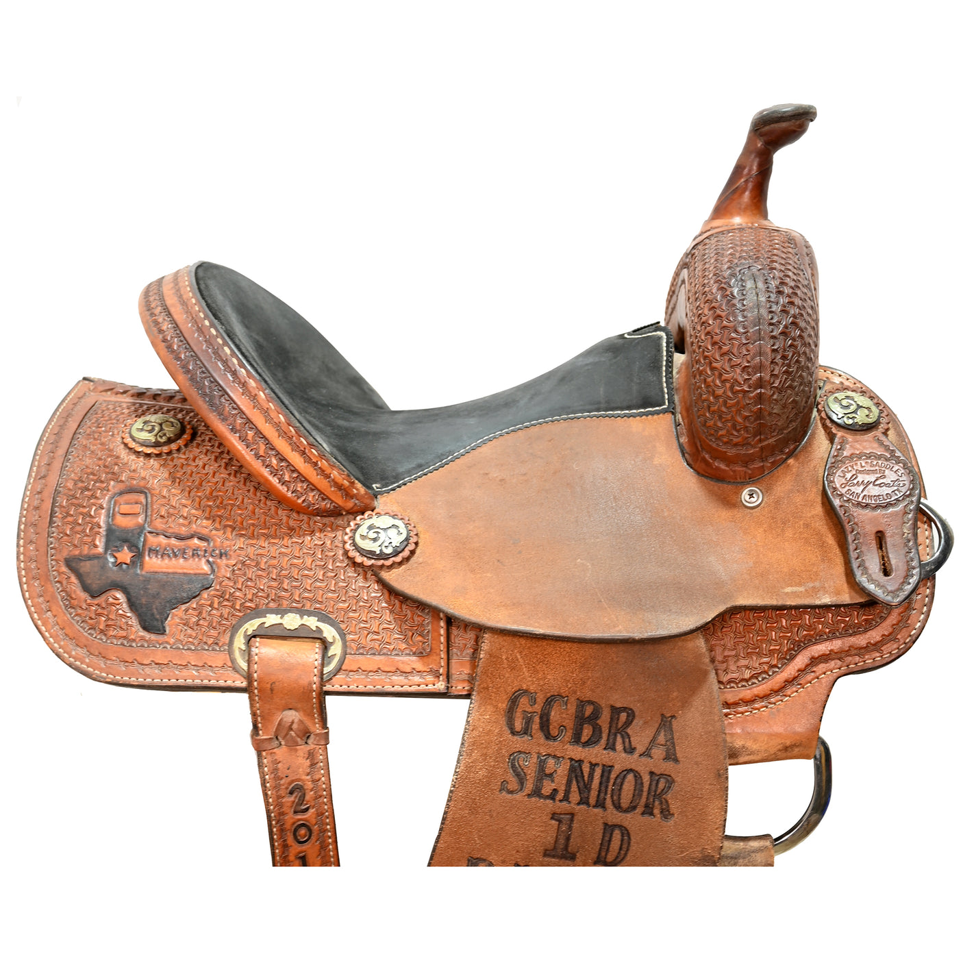 SOLD! Used 14" Lazy L by Coats Trophy Barrel Saddle