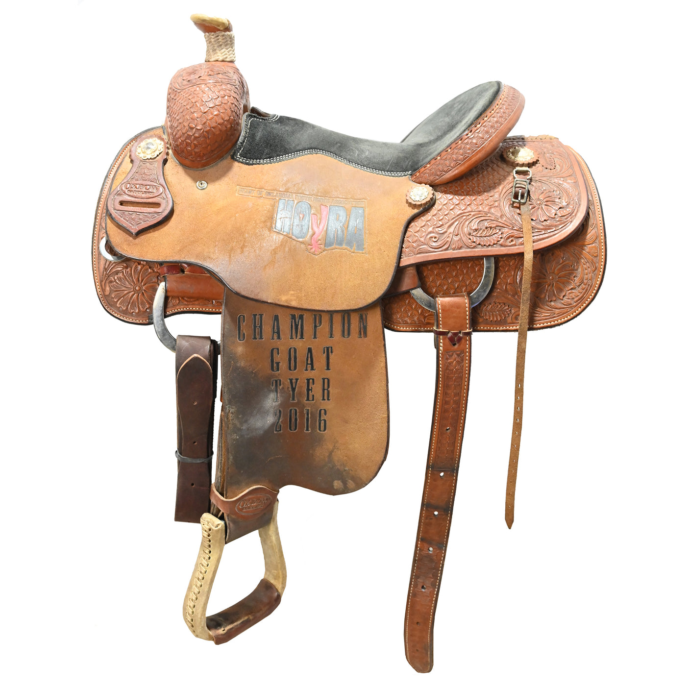 SOLD! Used 14" Oxbow Calf Roping Saddle