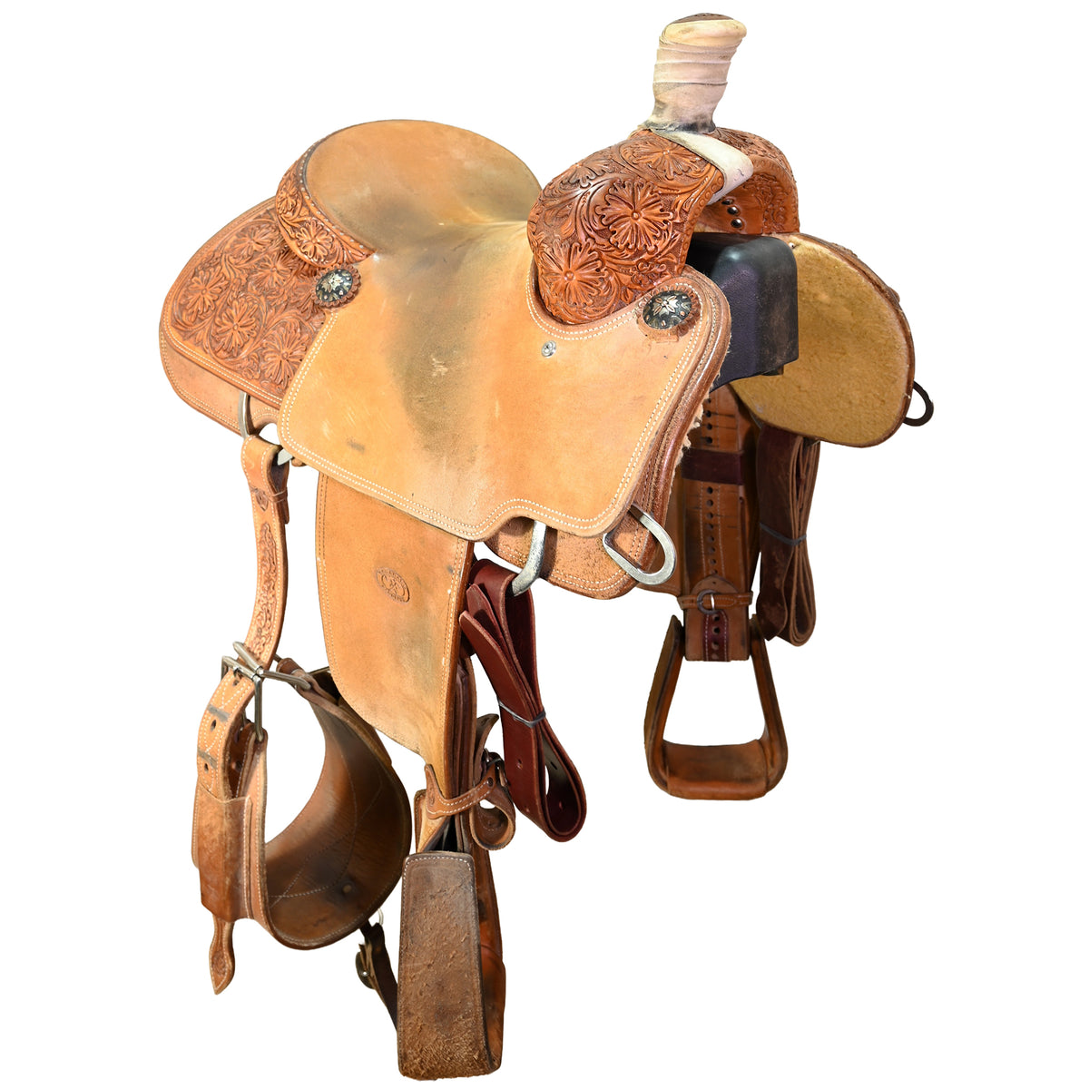 Used 14" Tomahawk Team Roping Saddle