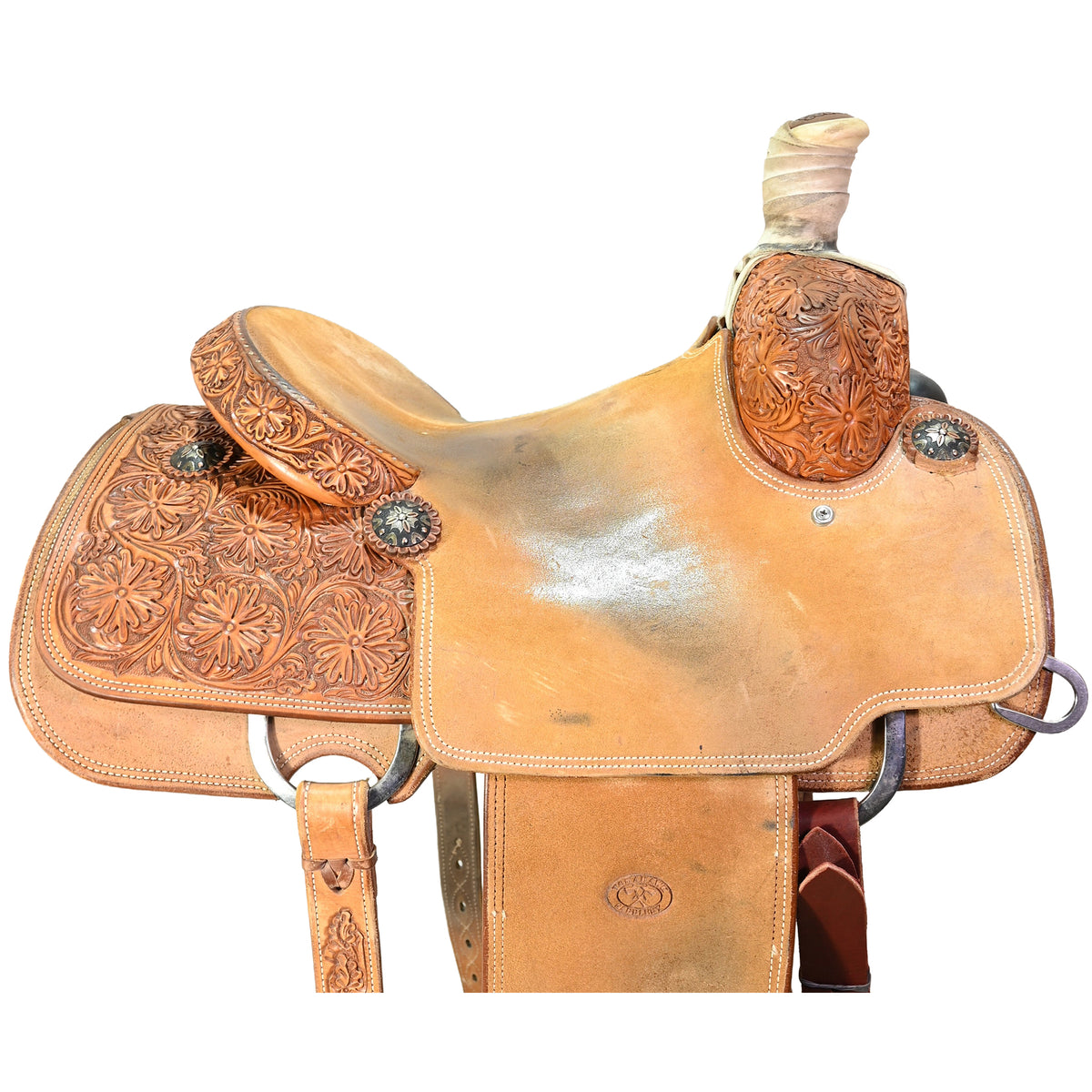 Used 14" Tomahawk Team Roping Saddle
