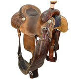 Used 14" Trent Ward Platinum Team Roping Saddle