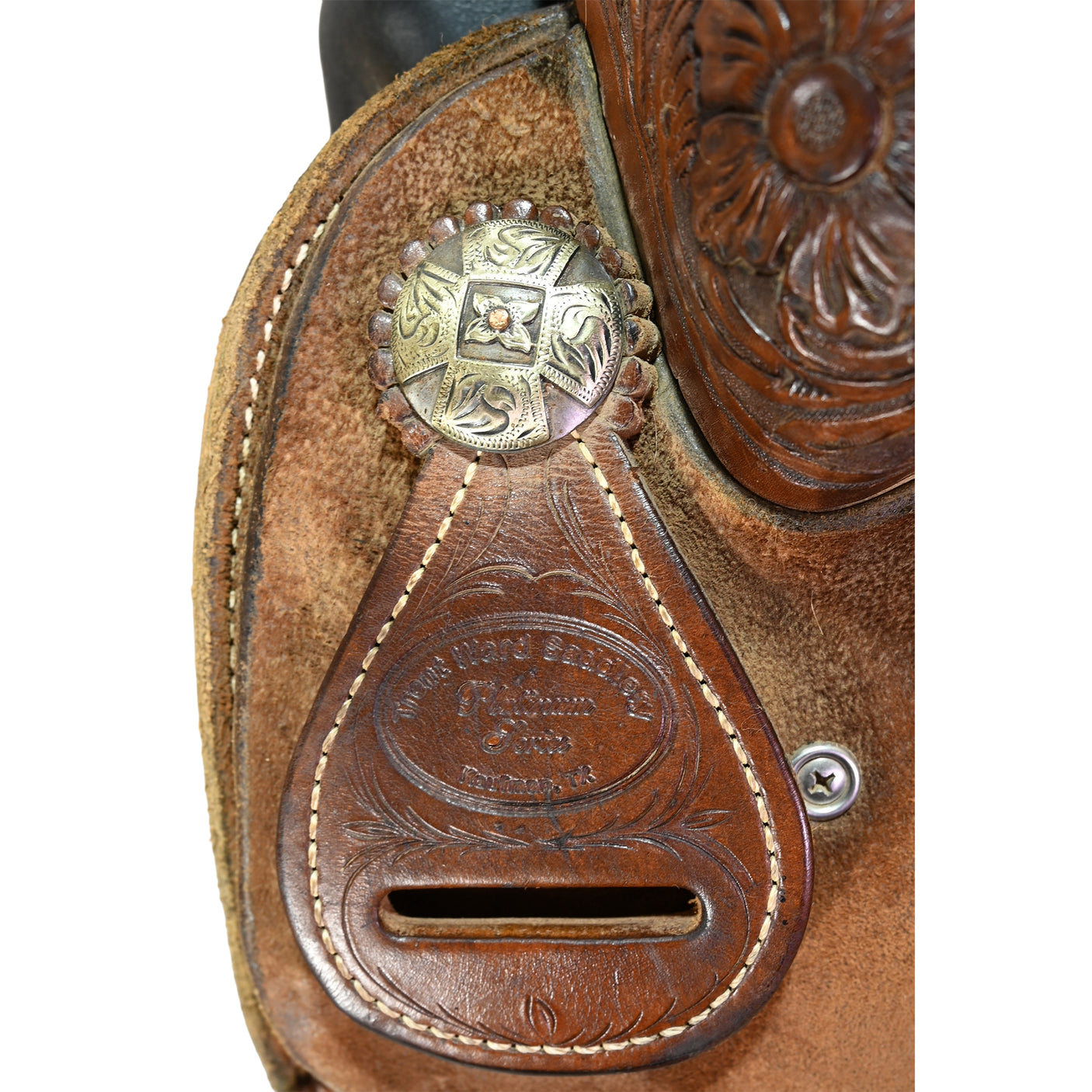 Used 14" Trent Ward Platinum Team Roping Saddle