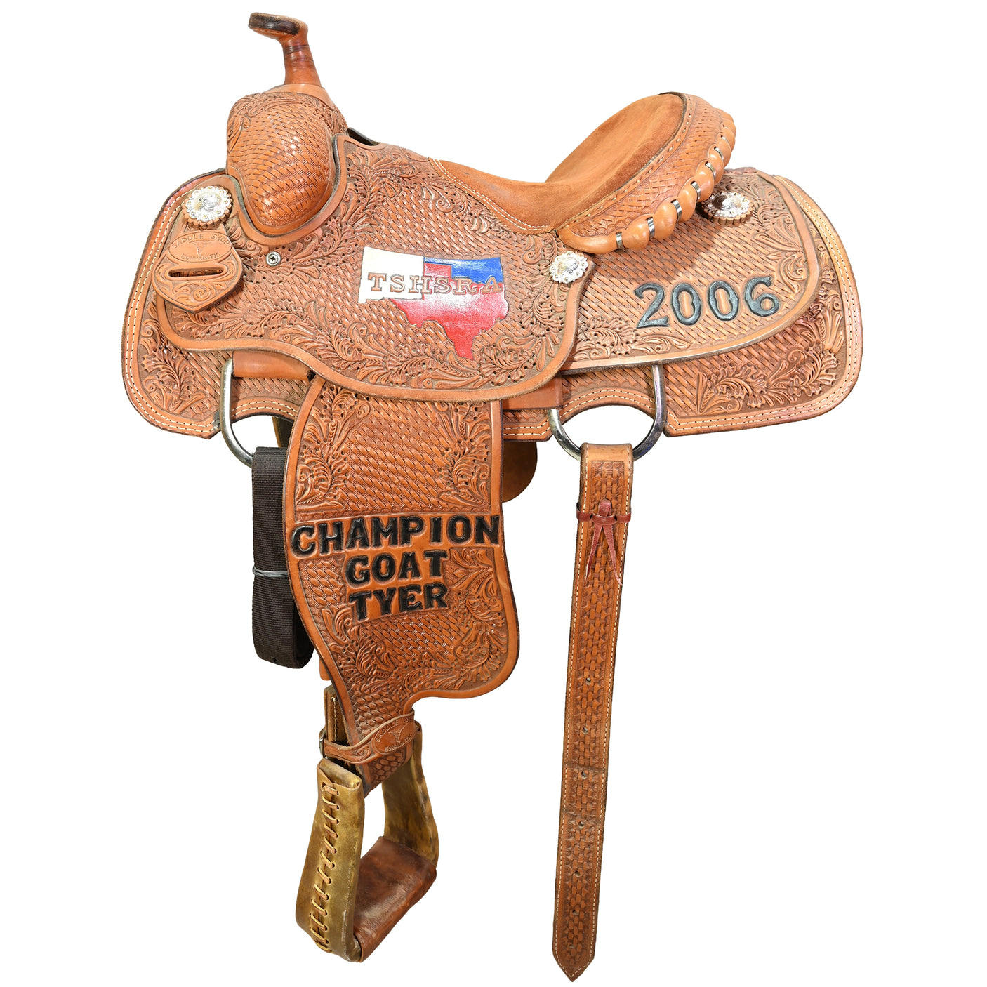 Used 14" Twister Trophy Team Roping Saddle