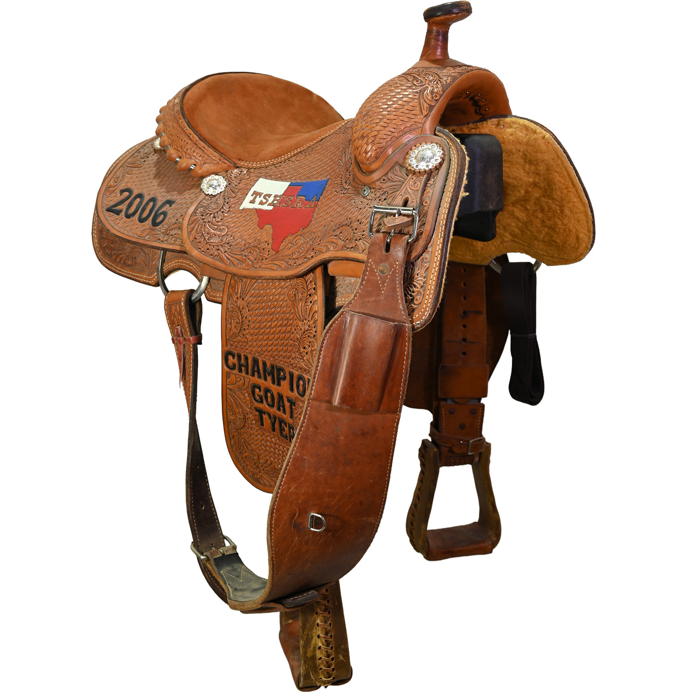 Used 14" Twister Trophy Team Roping Saddle