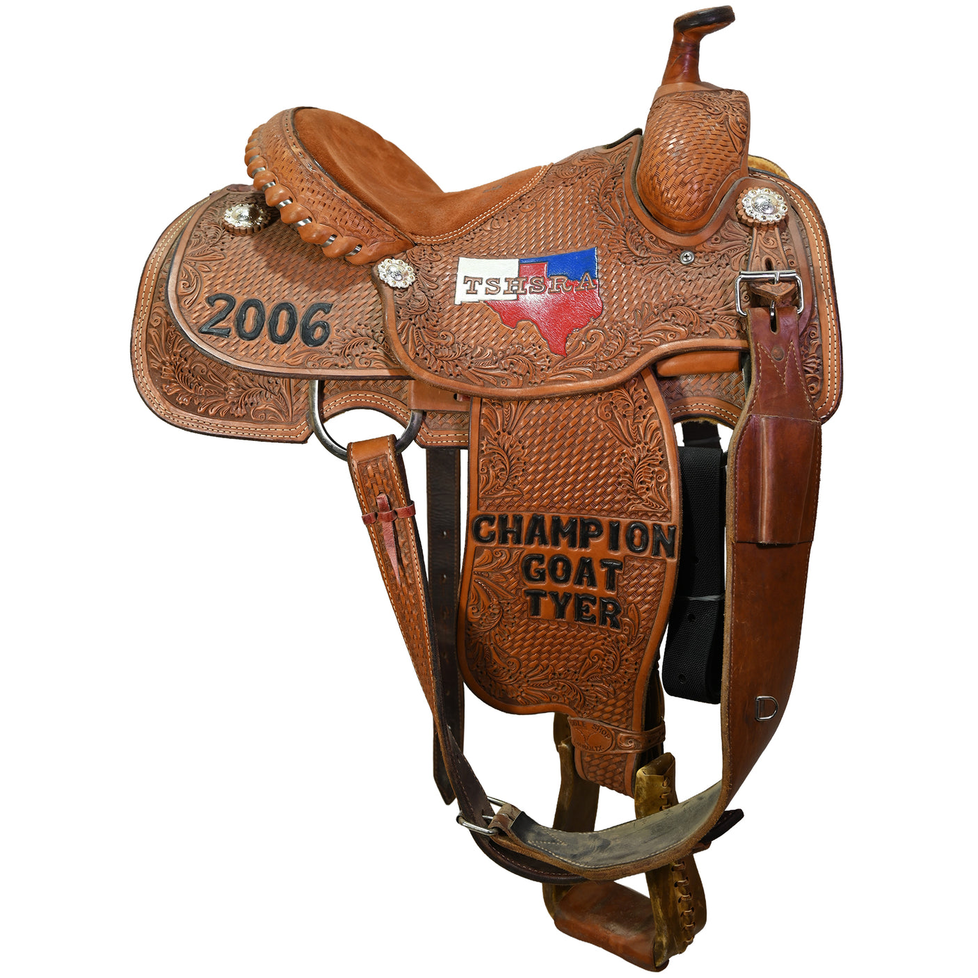 Used 14" Twister Trophy Team Roping Saddle