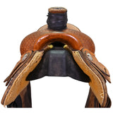 Used 15.5" Seven D Team Roping Saddle