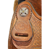 Used 15.5" Seven D Team Roping Saddle