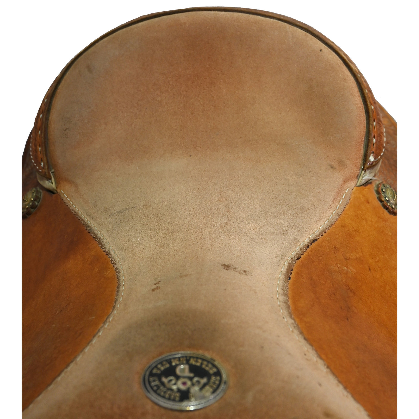 Used 15.5" Seven D Team Roping Saddle