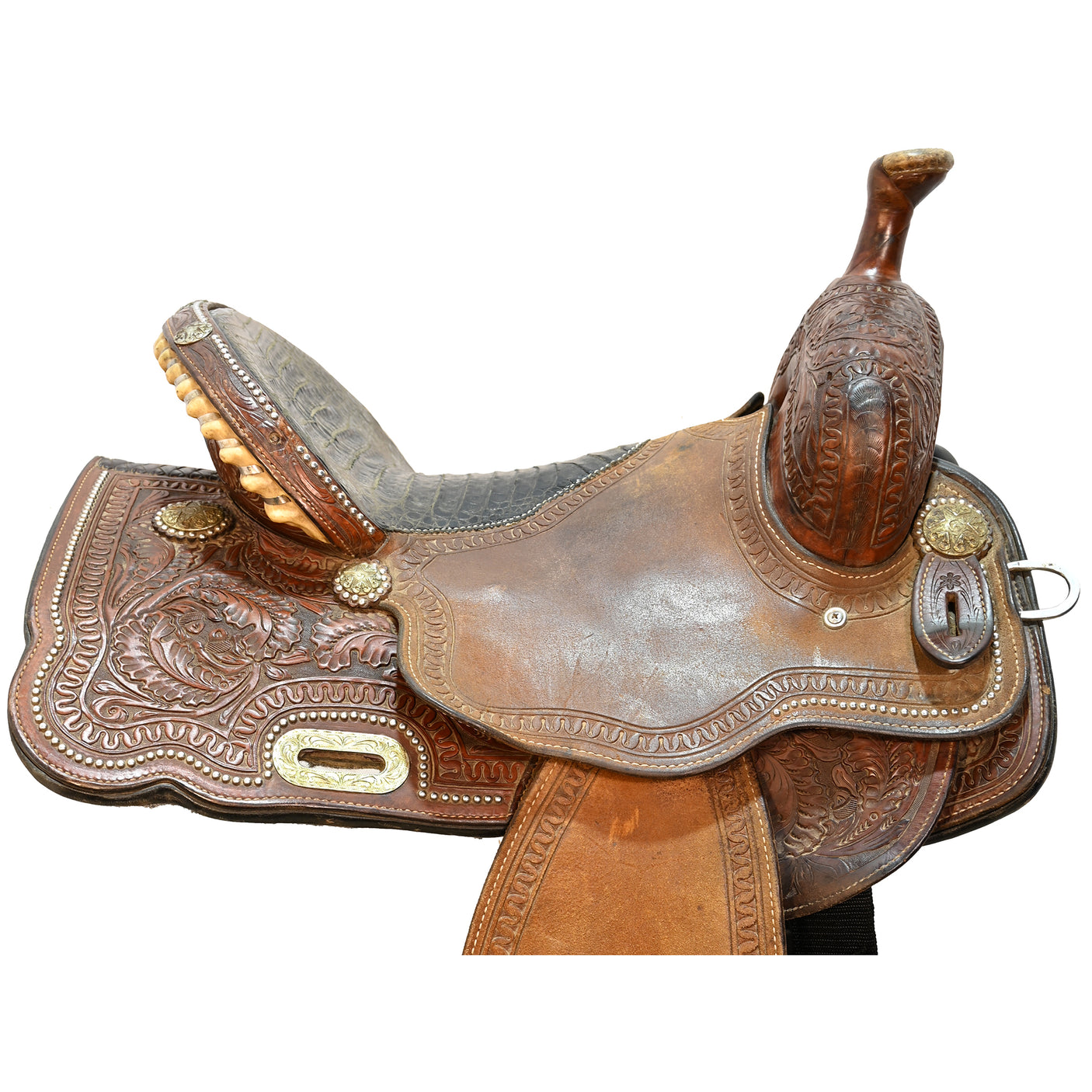 SOLD! Used 15.5" Cactus Marlene McRae Barrel Racing Saddle