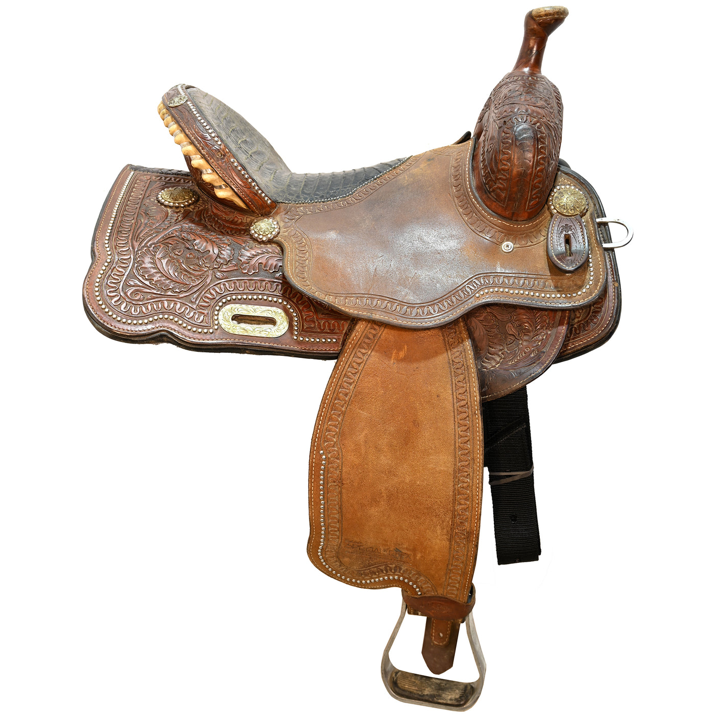 SOLD! Used 15.5" Cactus Marlene McRae Barrel Racing Saddle