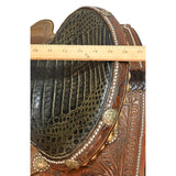 SOLD! Used 15.5" Cactus Marlene McRae Barrel Racing Saddle