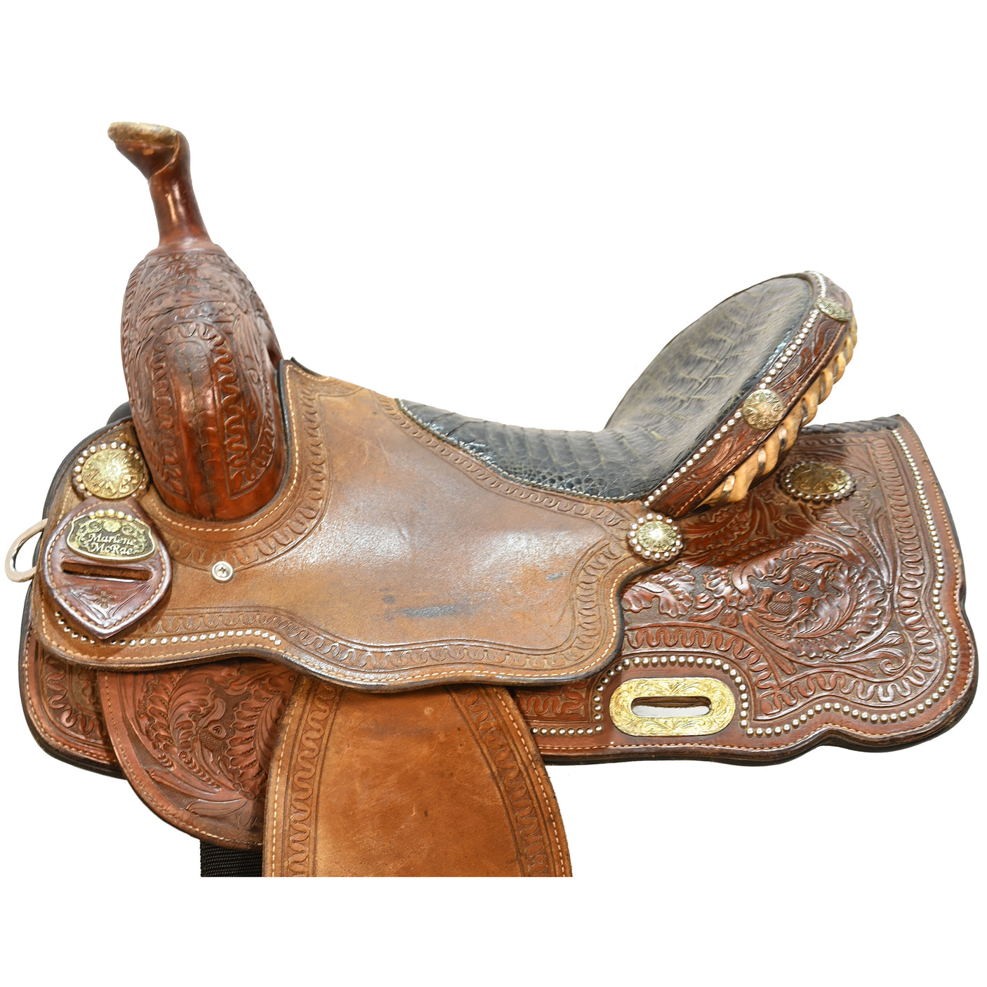 SOLD! Used 15.5" Cactus Marlene McRae Barrel Racing Saddle