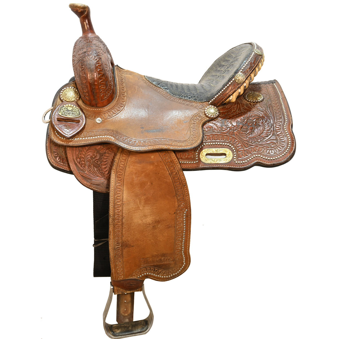 SOLD! Used 15.5" Cactus Marlene McRae Barrel Racing Saddle