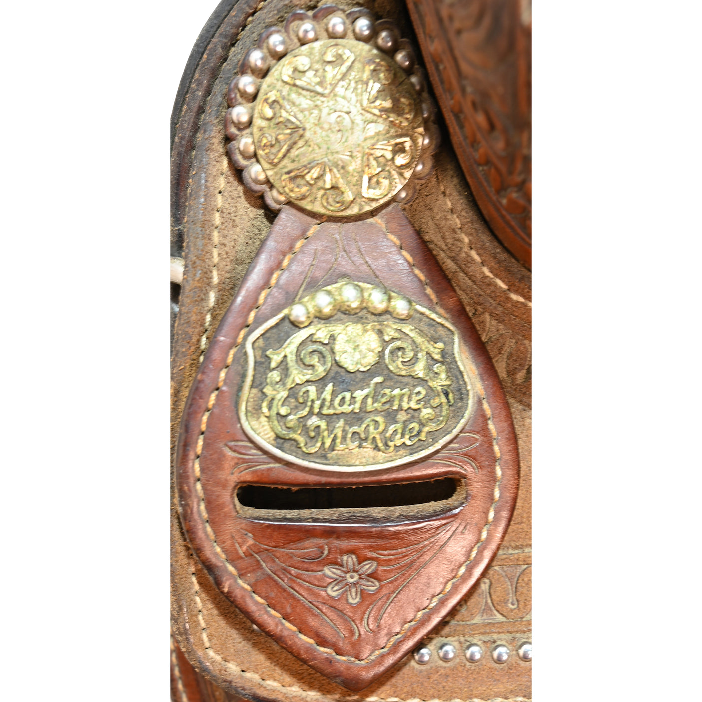 SOLD! Used 15.5" Cactus Marlene McRae Barrel Racing Saddle