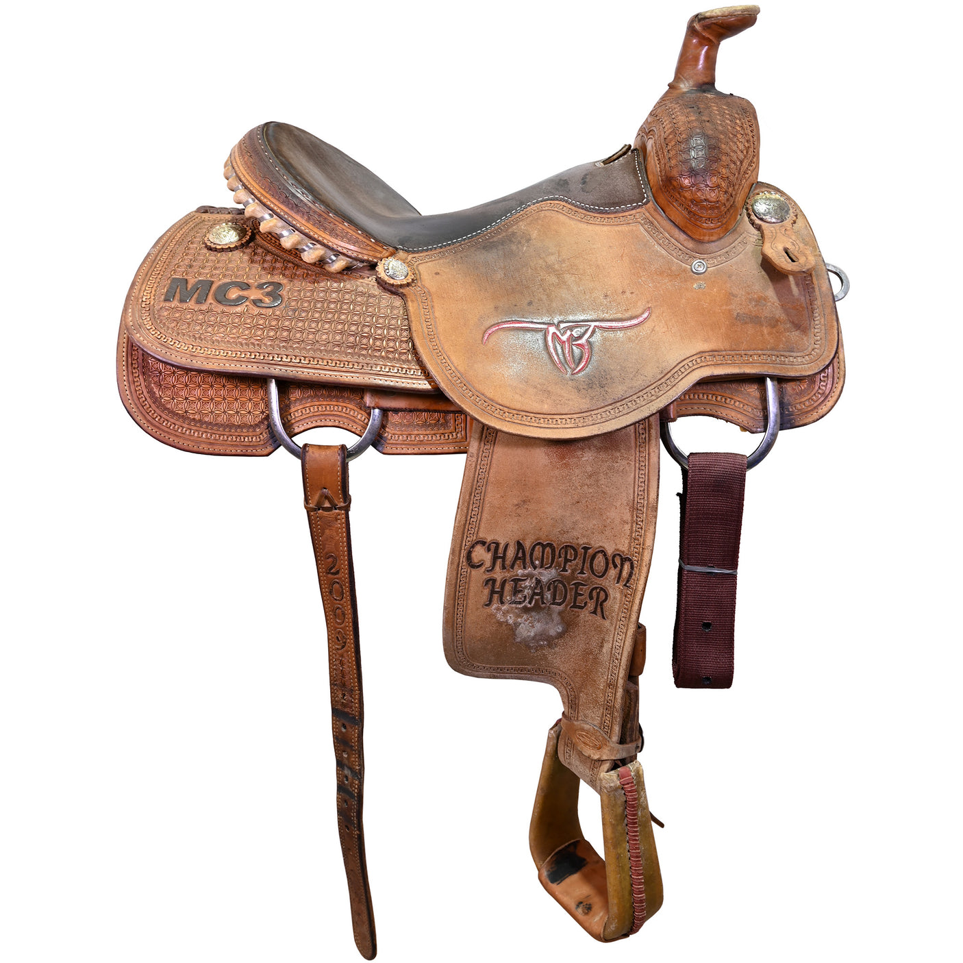 Used 15.5" Coolhorse Trophy Team Roping Saddle