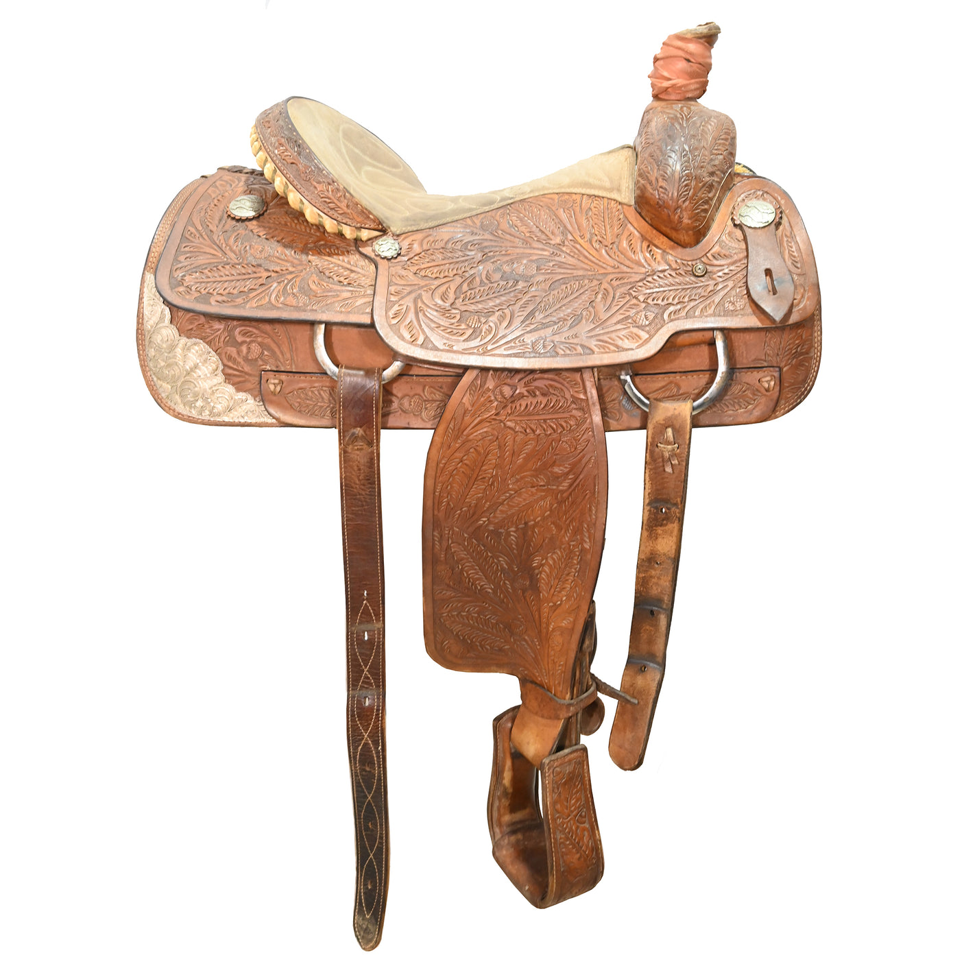 SOLD! Used 15.5" Cowboy Tuff Team Roping Saddle