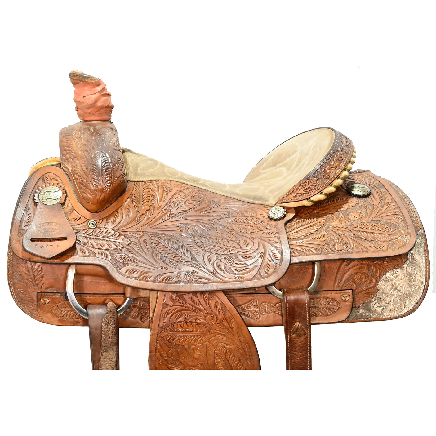 SOLD! Used 15.5" Cowboy Tuff Team Roping Saddle