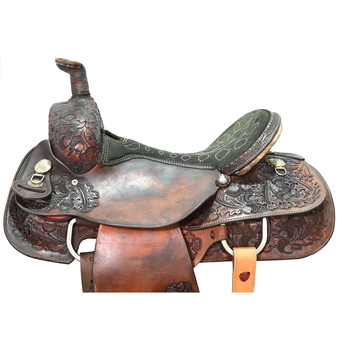SOLD! Used 15.5" Circle Y Team Roping Saddle