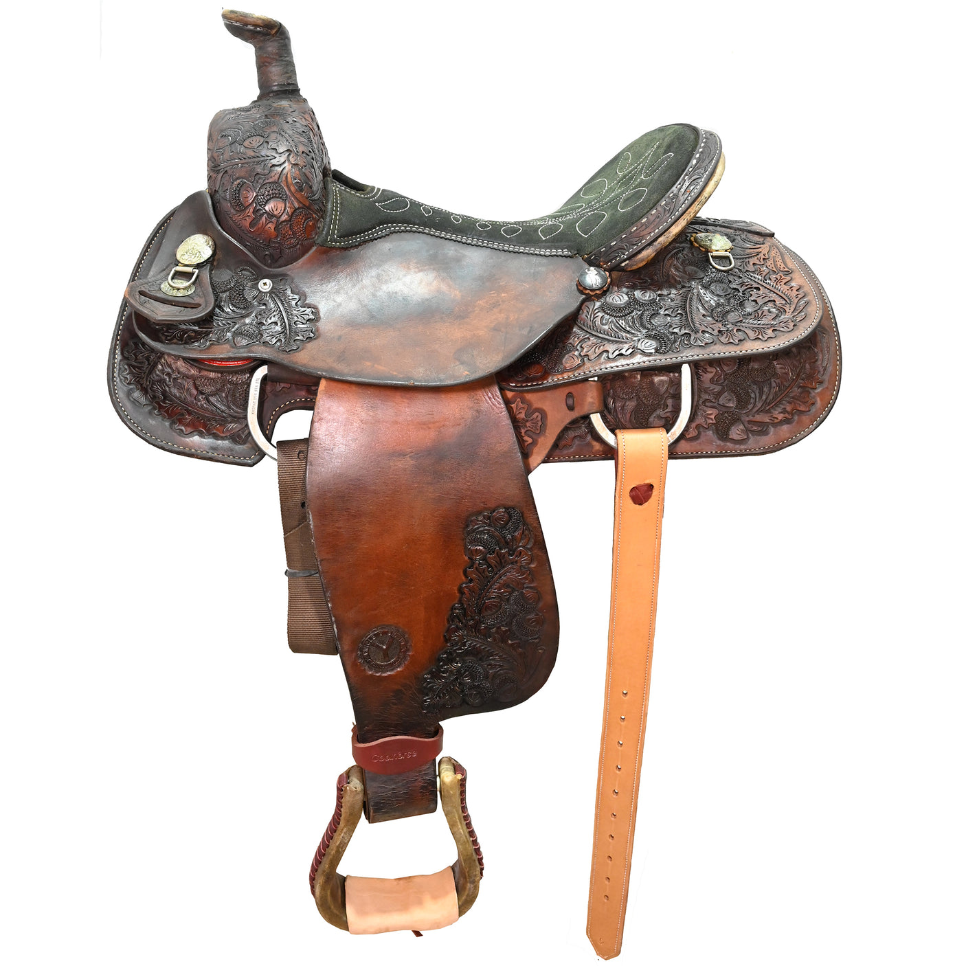 SOLD! Used 15.5" Circle Y Team Roping Saddle
