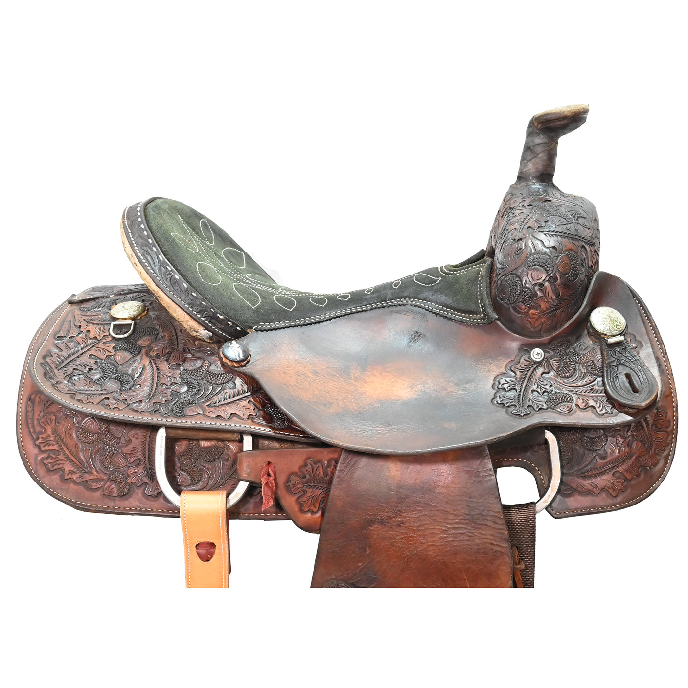 SOLD! Used 15.5" Circle Y Team Roping Saddle