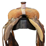 Used 15.5" Luke Lane Ranch Roping Saddle