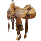 Used 15.5" Luke Lane Ranch Roping Saddle