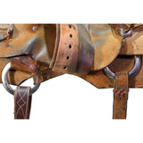Used 15.5" Luke Lane Ranch Roping Saddle