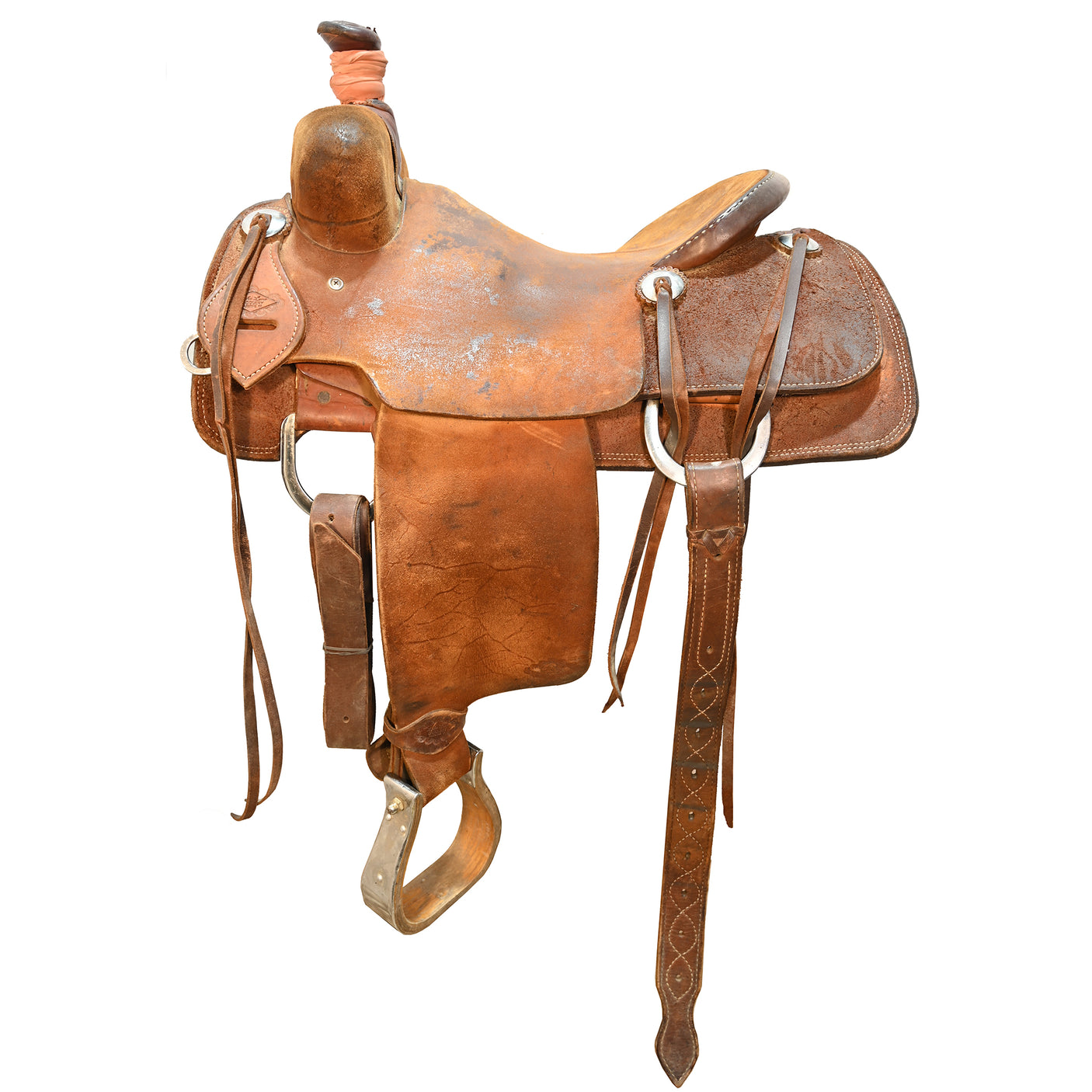 SOLD! Used 15.5" Luke Lane Ranch Roping Saddle