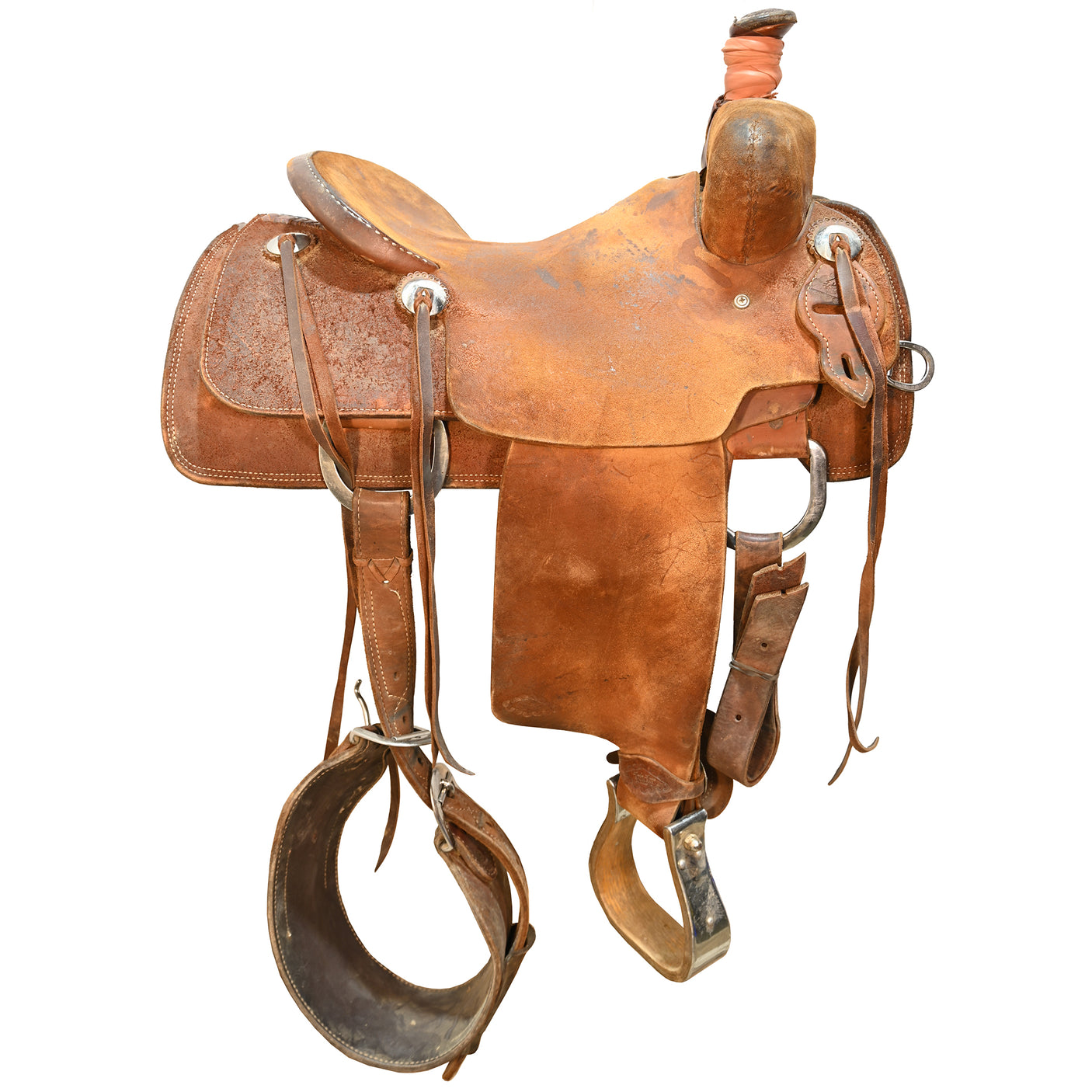 SOLD! Used 15.5" Luke Lane Ranch Roping Saddle