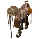 Used 15.5" Matt Bruton Ranch Saddle