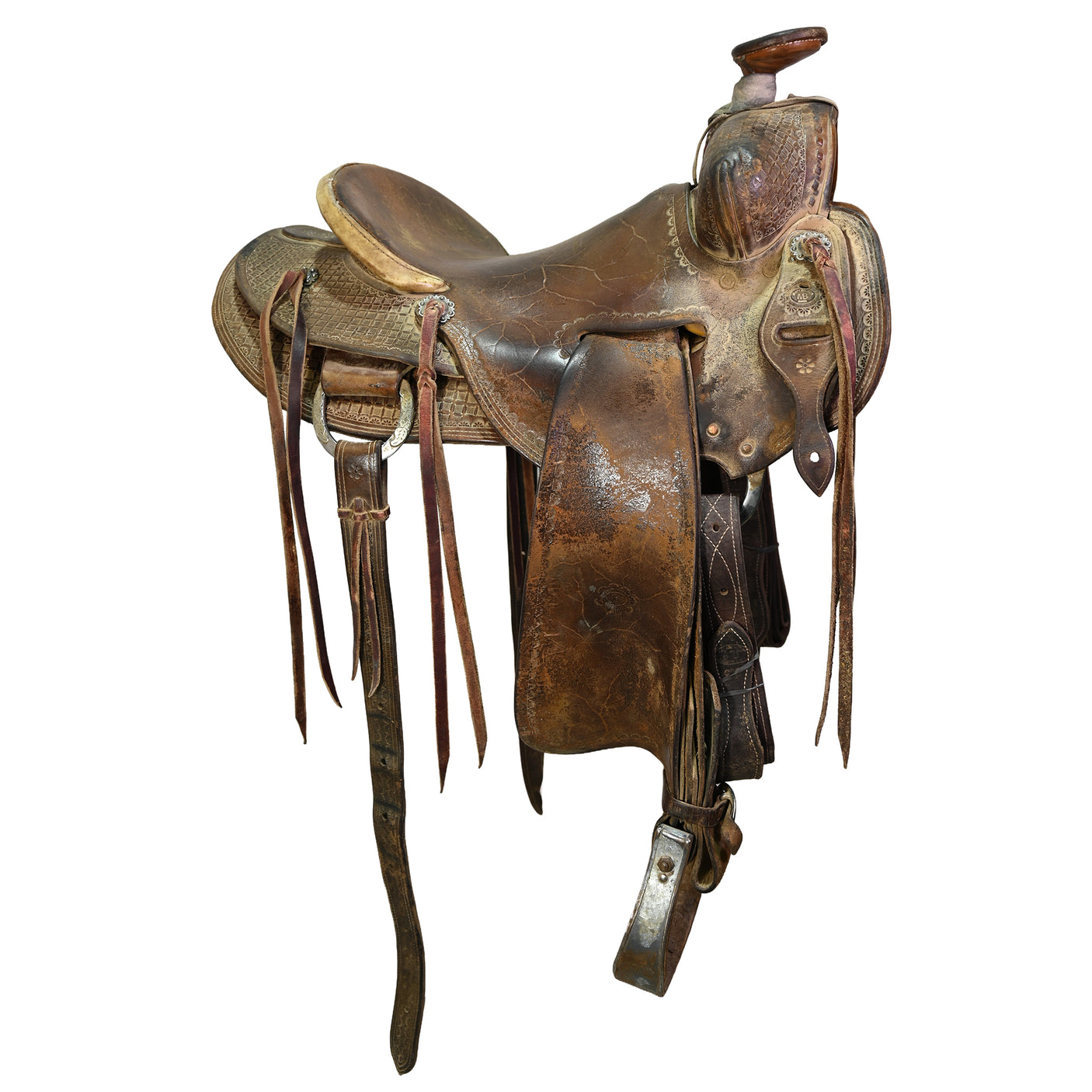 Used 15.5" Matt Bruton Ranch Saddle