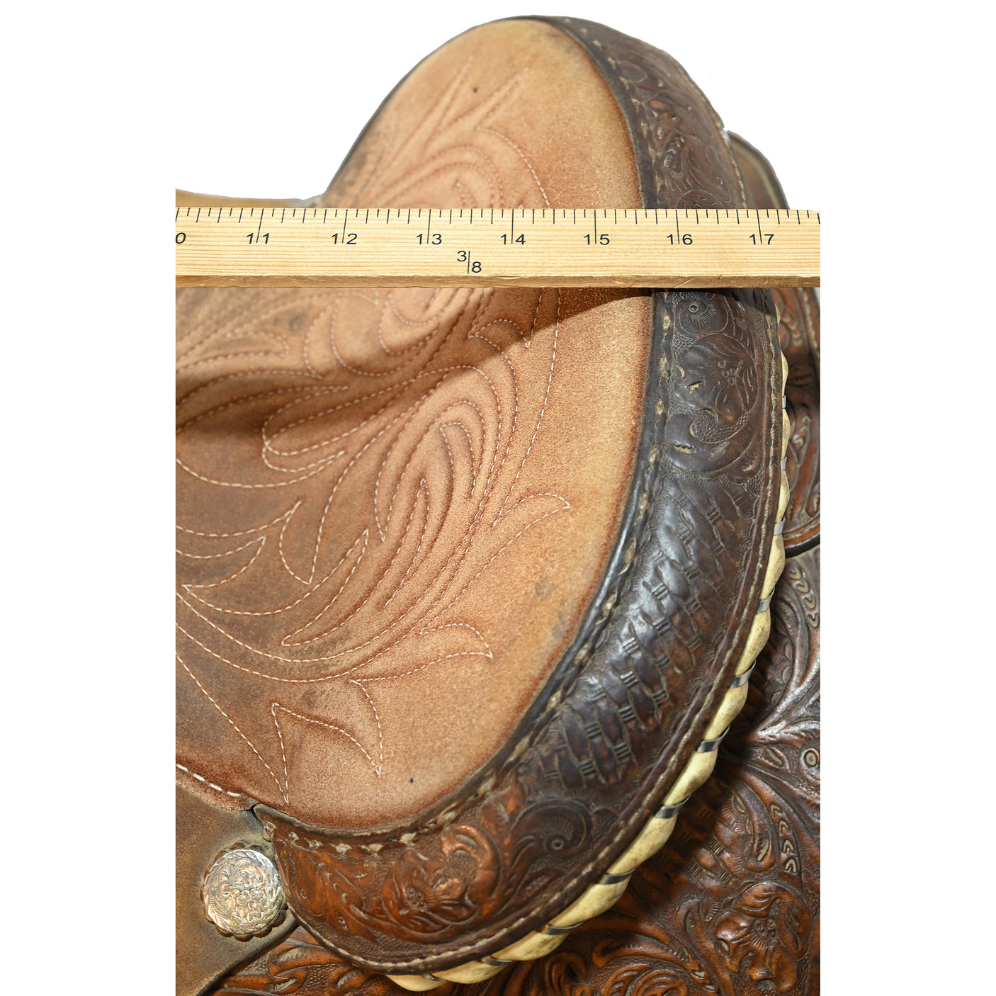 Used 15.5" Martha Josey Barrel Racing Saddle