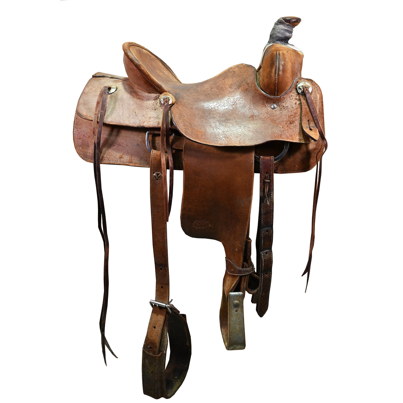 Used 15.5" Mike Terry Ranch Roping Saddle
