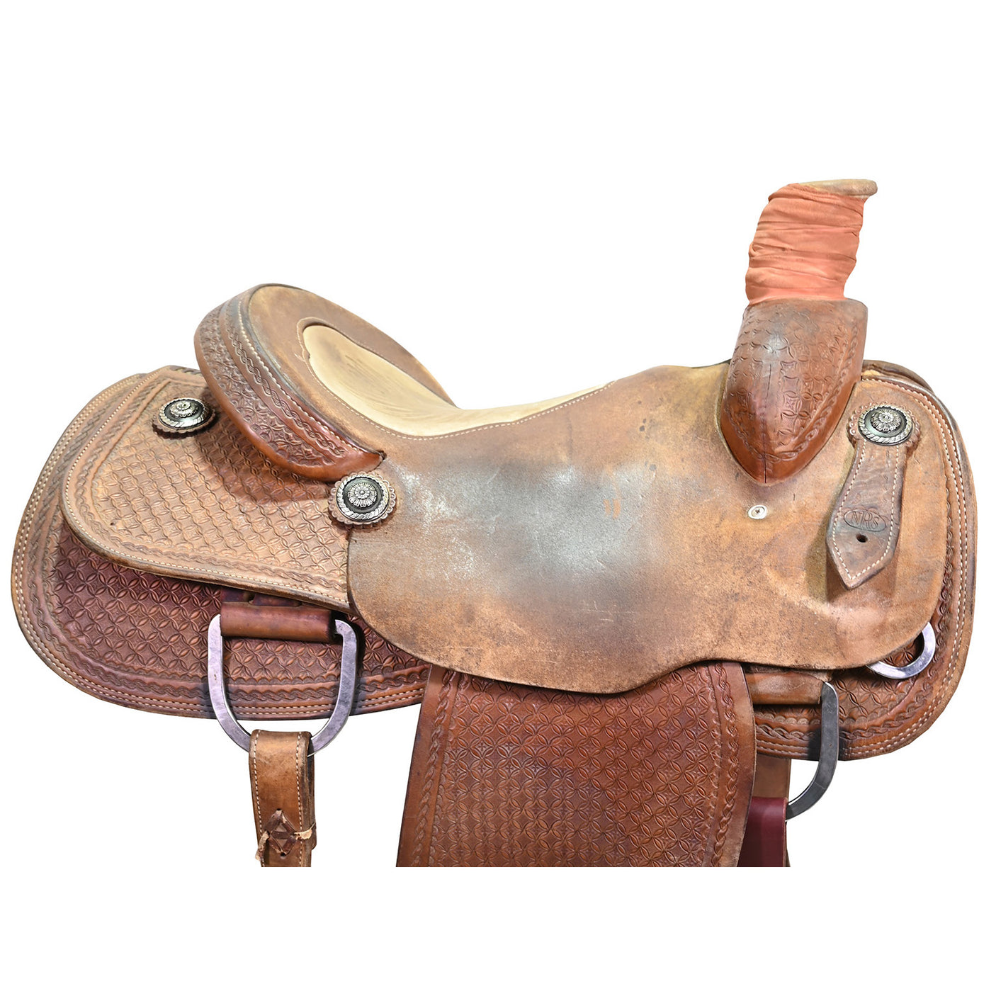 Used 15.5" NRS Pro Team Roping Saddle