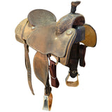 Used 15.5" Relentless by Cactus Team Roping Saddle