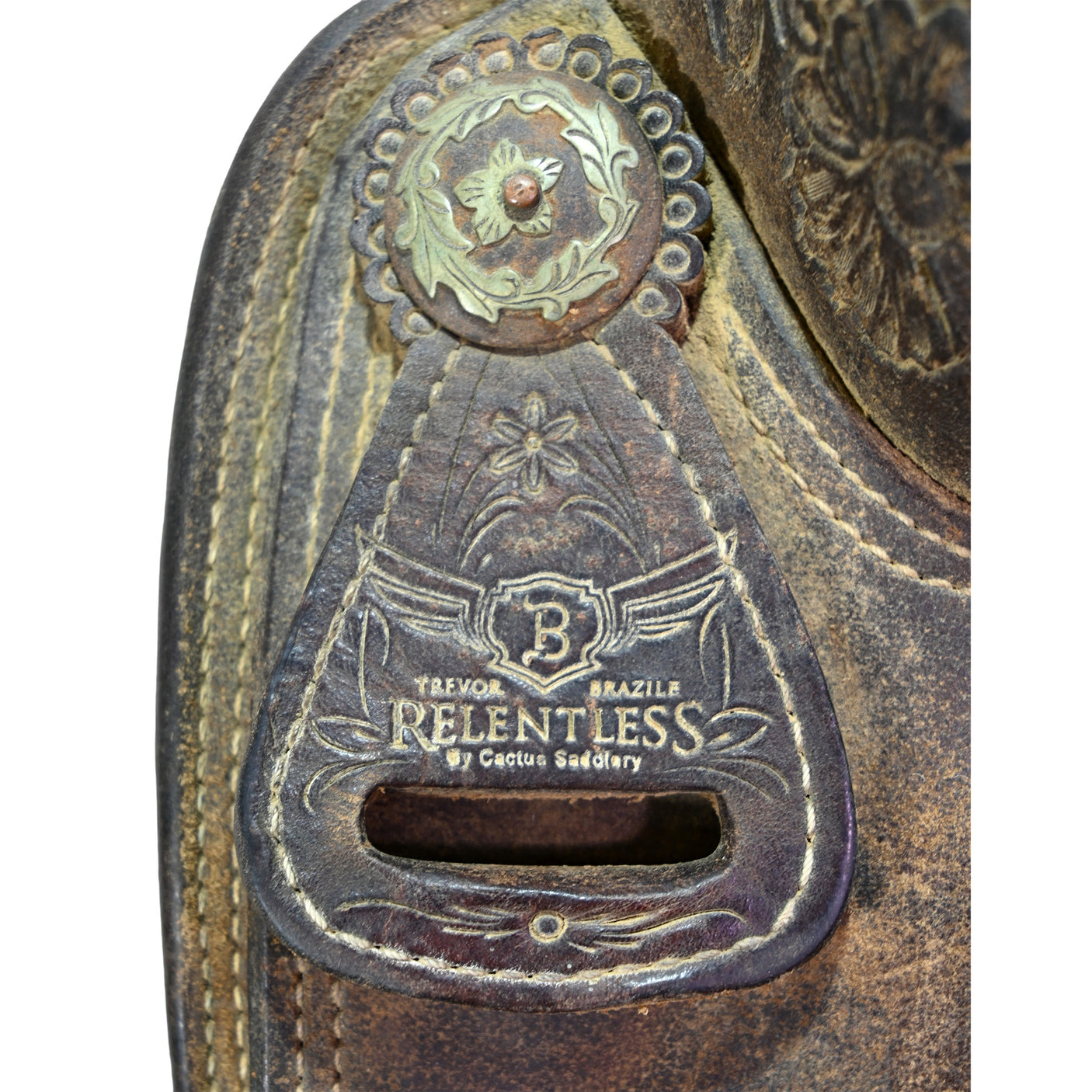 Used 15.5" Relentless by Cactus Team Roping Saddle