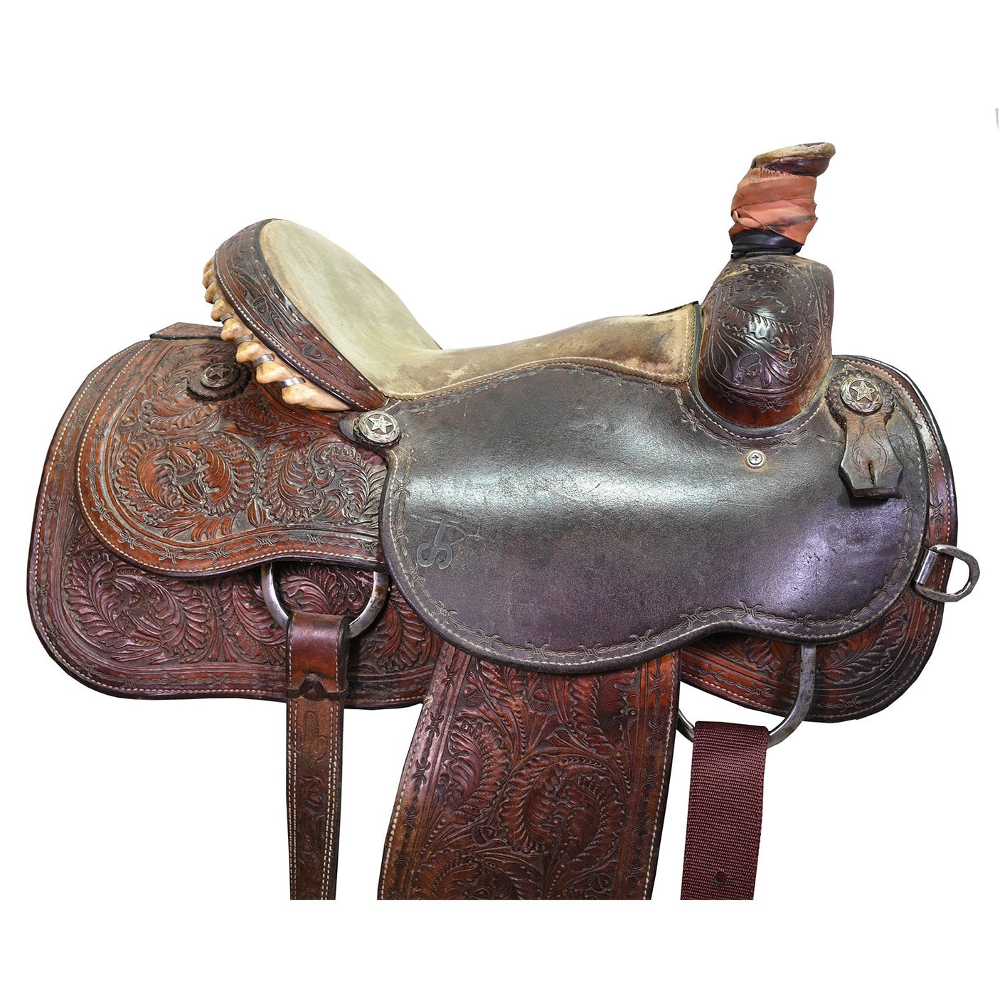 Used 15" Cactus Team Roping Saddle